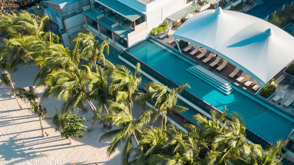 漢娜棕櫚海灘度假村Henann Palm Beach Resort前灘空拍
