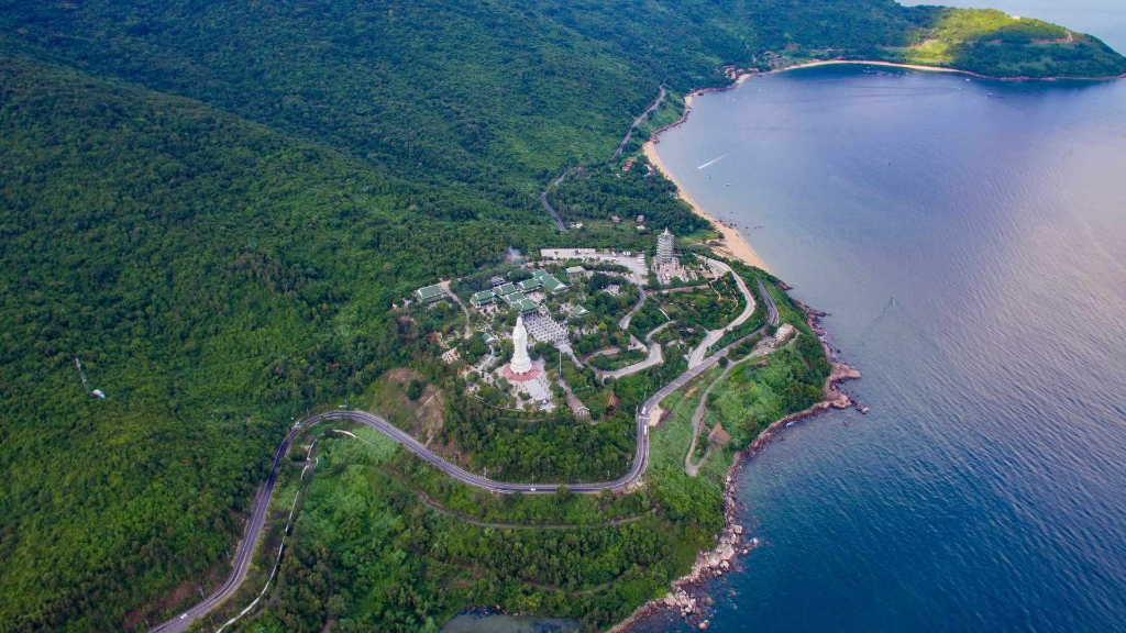 峴港山茶半島空拍圖