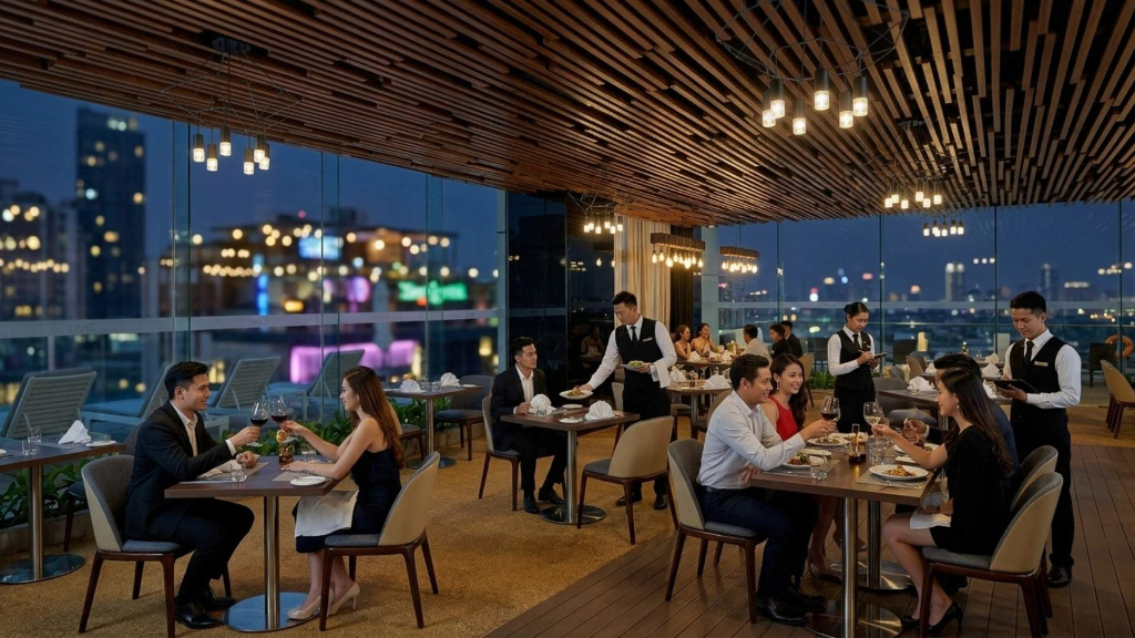 峴港 Sky View Restaurant 晚餐時間