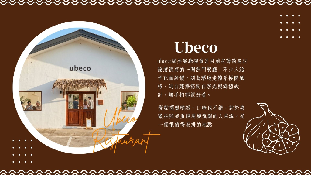 薄荷島Ubeco網美餐廳橫幅