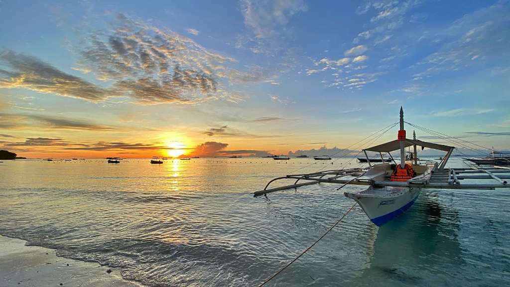 薄荷島夕陽美景
