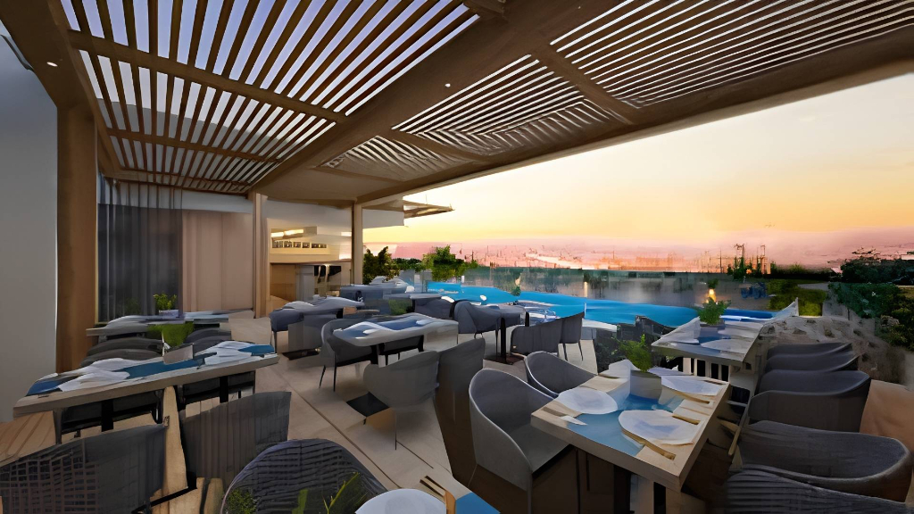 Bayfront Hotel Cebu Capitol Site 頂樓泳池餐廳